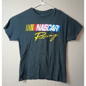 NASCAR Racing Graphic T-Shirt Motorsport‎ Short Sleeve Black Large J